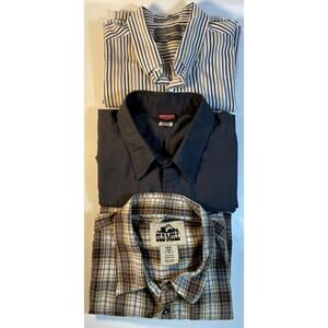 Lot of 3 Men's Button-up Shirts, Size XLarge